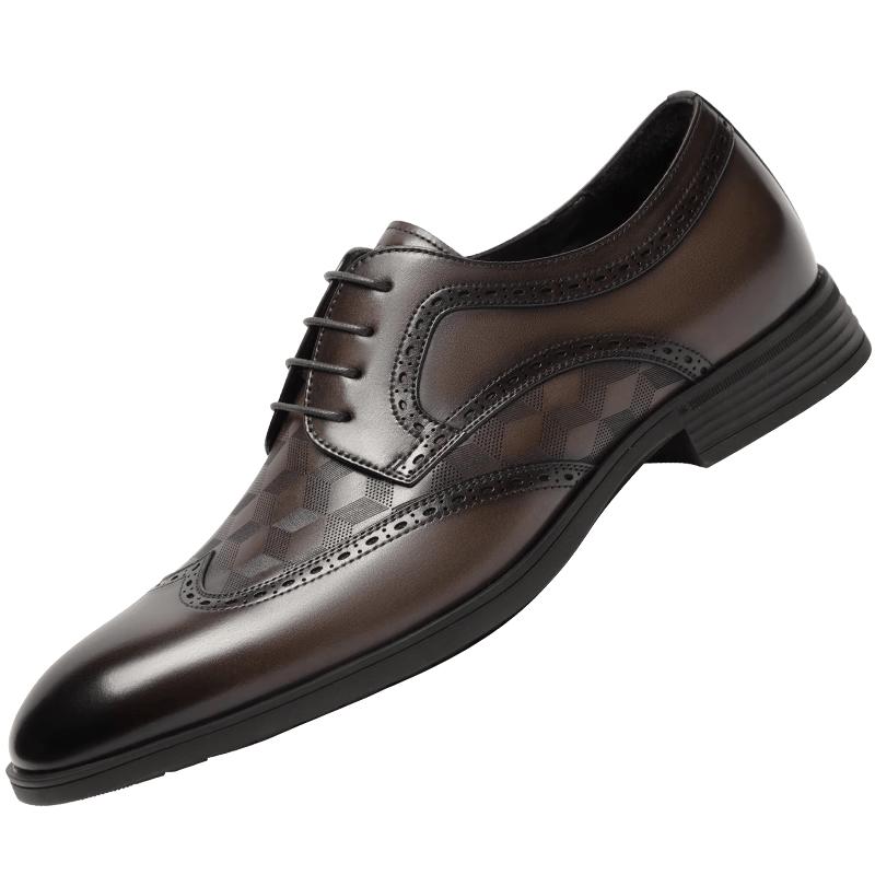 VOLO Rhino Men s Brogue Derby Dress Shoes 40