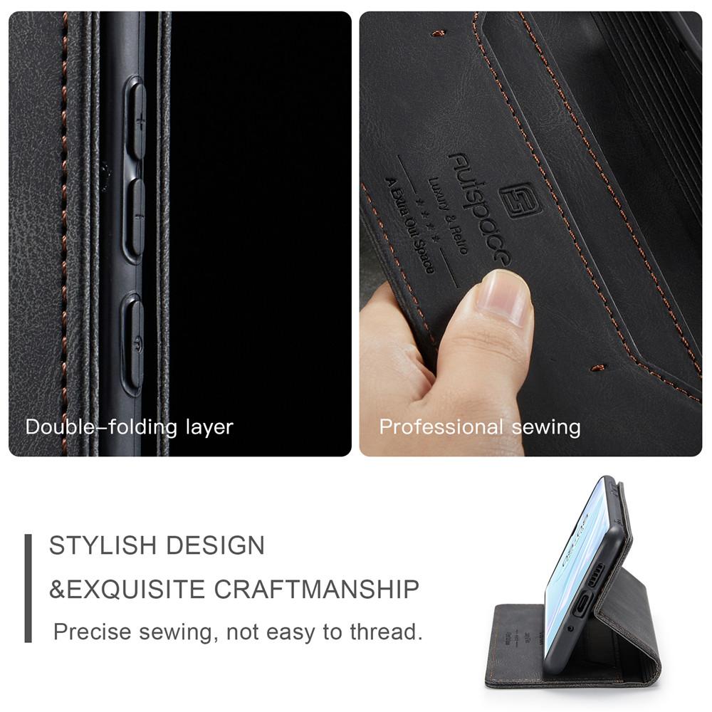 Luxury Genuine Leather Magnetic Wallet Flip Case for Huawei P30 P50 P30 Lite Card Slot Stand Shockproof Foldable Holder Full Protection Cover