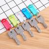 10pcs Coloful Key Tags Plastic Split Key Ring Paper Labels Clear Windows Flexible Key Organizer DIY Item Identifiers Luggage Tag