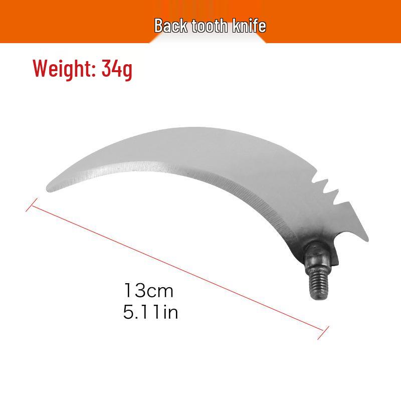 Stainless Steel Telescopic Pole with High Branch Saw and Fruit Hook for Tree Pruning