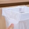 Foldable Trash Bag Holder Wall-Mounted Kitchen Garbage Bag Holder Hanging Organizer Plastic Bag Film Container Dispenser