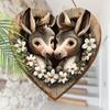 2D Flat Wooden Hanging Decorative Signs, Family Wall or Door Decoration, Garden Decoration, Housewarming Gifts for Friends