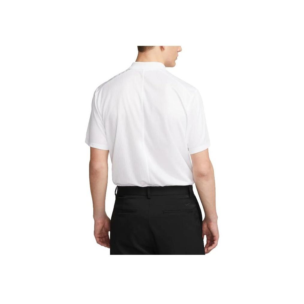 Nike Dri-Fit Victory+ Solid Polo Neck Pullover Short Sleeve T-Shirt Men Tops White DV8538-100