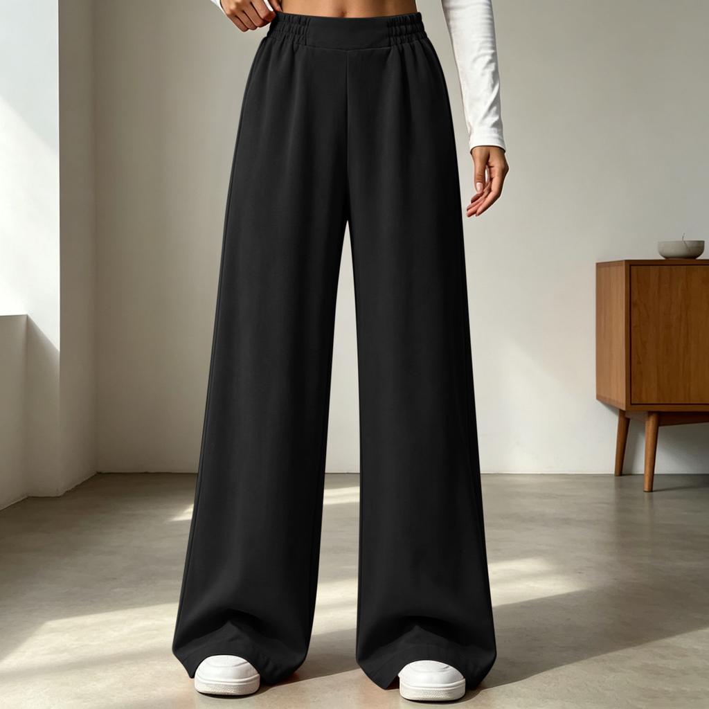 Women's Casual Elastic Waist Jogger Pants for and Workout