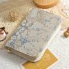 Schmucknotizbuch goldenes Aufbewahrungsbuch Reißverschluss Anti-Oxidation leichter Luxus High-End-Schmuck tragbar Reise Samt High-End-Aufbewahrungstasche