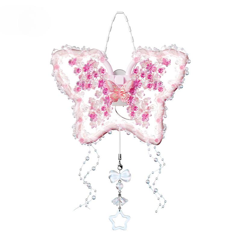 Lampa Gwiazda Motyl Klocki Budowlane Kwiat Atmosfera Lampka Nocna Zawieszka Mikro Cząsteczki Wkładane Zabawka Prezent Urodzinowy dla Dziewczynki