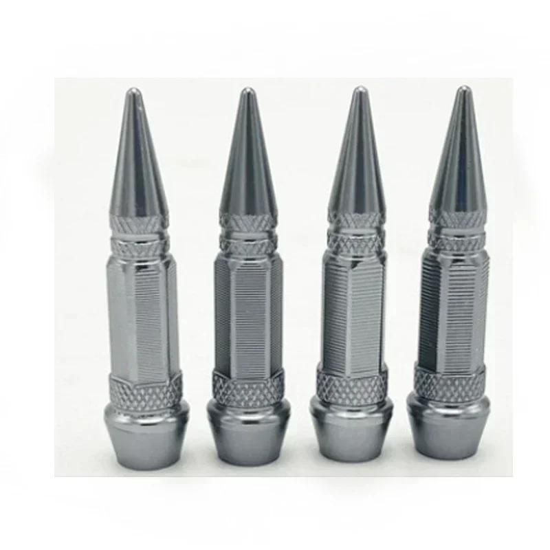 1set/4pcs Tire Wheel Valve Caps, Universal Fits For Car Motorcycle Bike Wheel Tires Valves Tyre Stem Cap Air Cap Airtight Cover