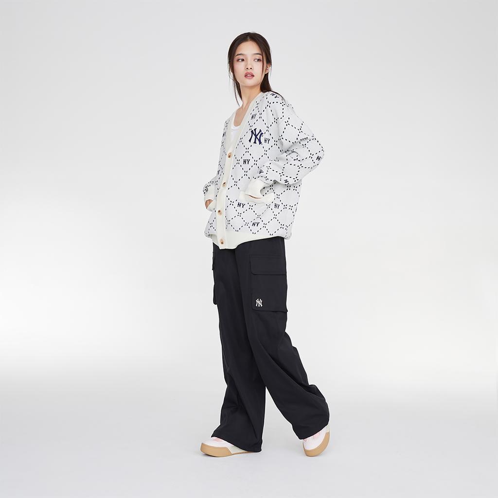 New MLB Knitwear Unisex Gray 3AKCM0134-50CRD