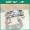 Modern Geometric Blue Sapphire Ring With Cubic Zirconia For Unisex Fashion And Gift