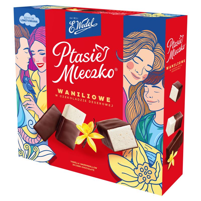 E. Wedel Ptasie Mleczko Baunilha Em Chocolate de Sobremesa 340 G