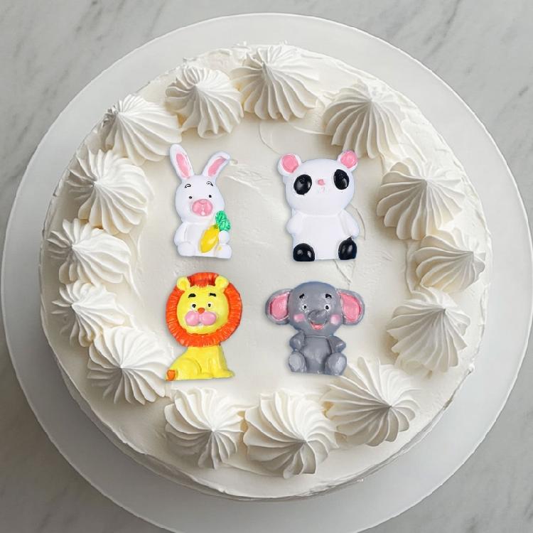 Food Grade Resin Soap Making Mould Safe Silicone Mold Lovely Cartoon Animal Charm Design Baking Craft Tool