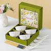 Tulip Ceramic Tableware Set: Includes Bowl, Plate, and Spoon for Housewarming or Wedding Gift.