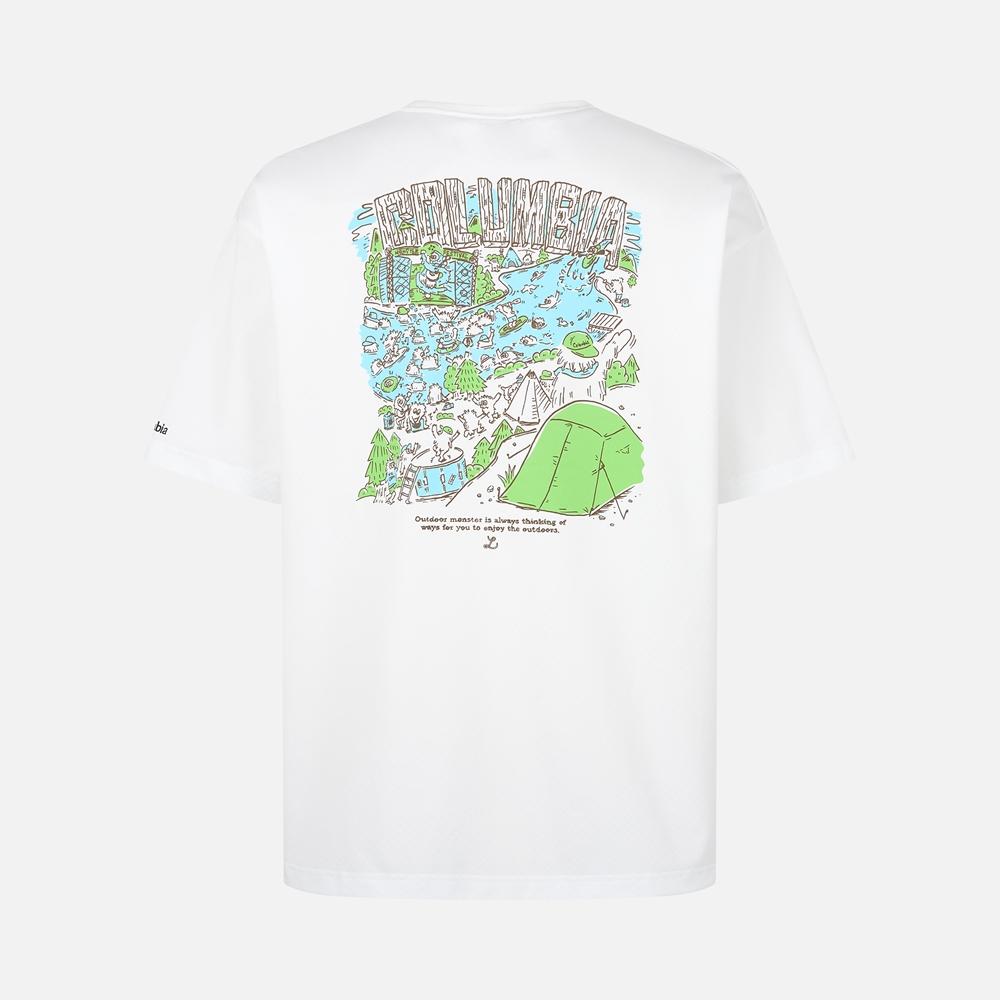 Унисекс детская футболка с коротким рукавом Columbia Little Bear Rock Graphic Sea Salt/S
