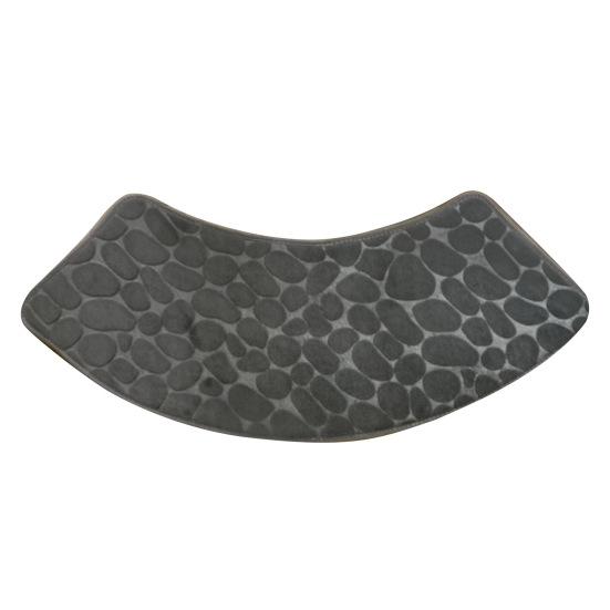 Bathroom Floor Mat Pebble Design Coral Velvet Anti-slip Water Absorbent Quick-drying Hotel