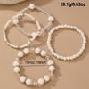 Bohemian Fashion Elegant Pearl Beaded Bracelet Set For Women Gift Jewelry