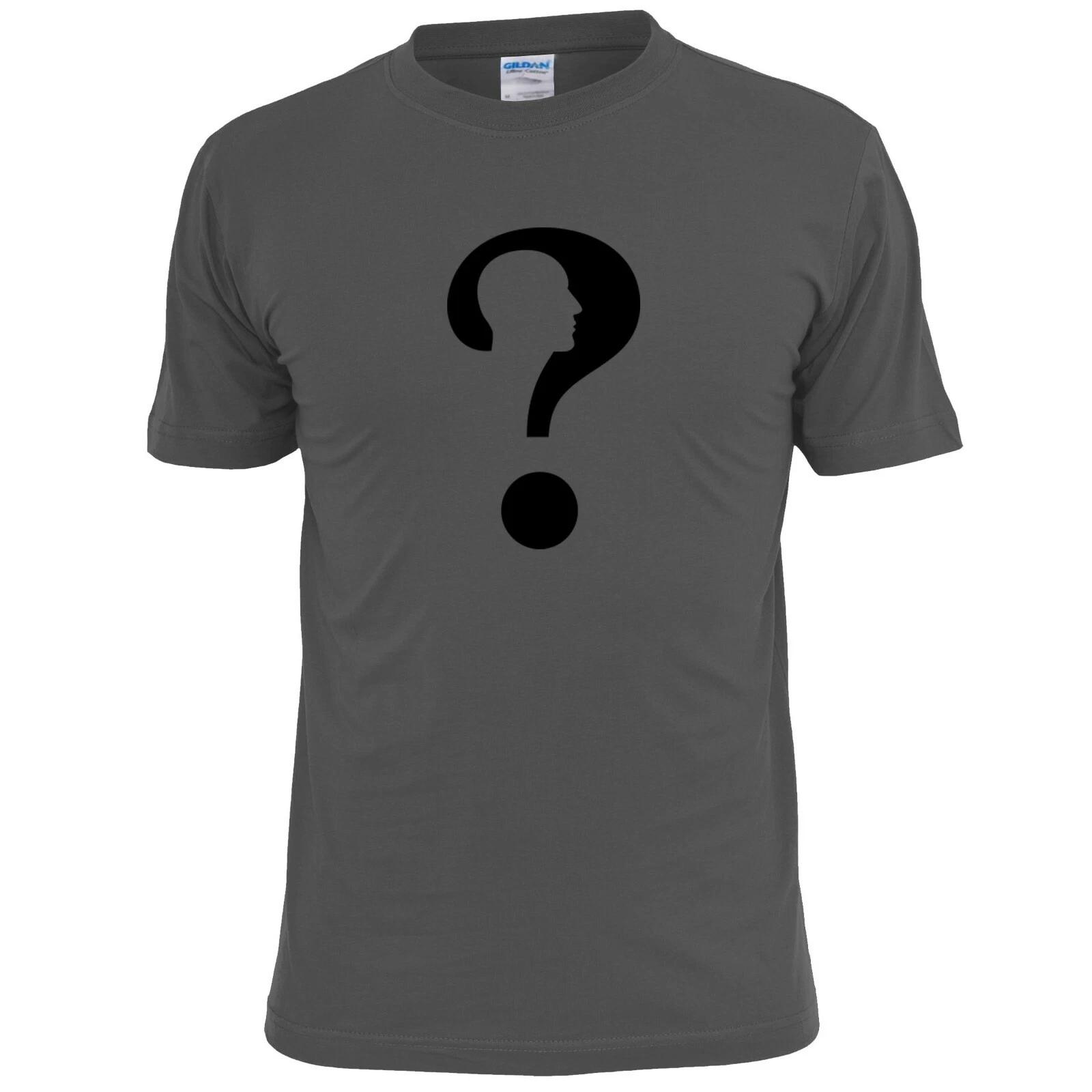 

Mens Question Mark Symbol Head T shirt 2XL