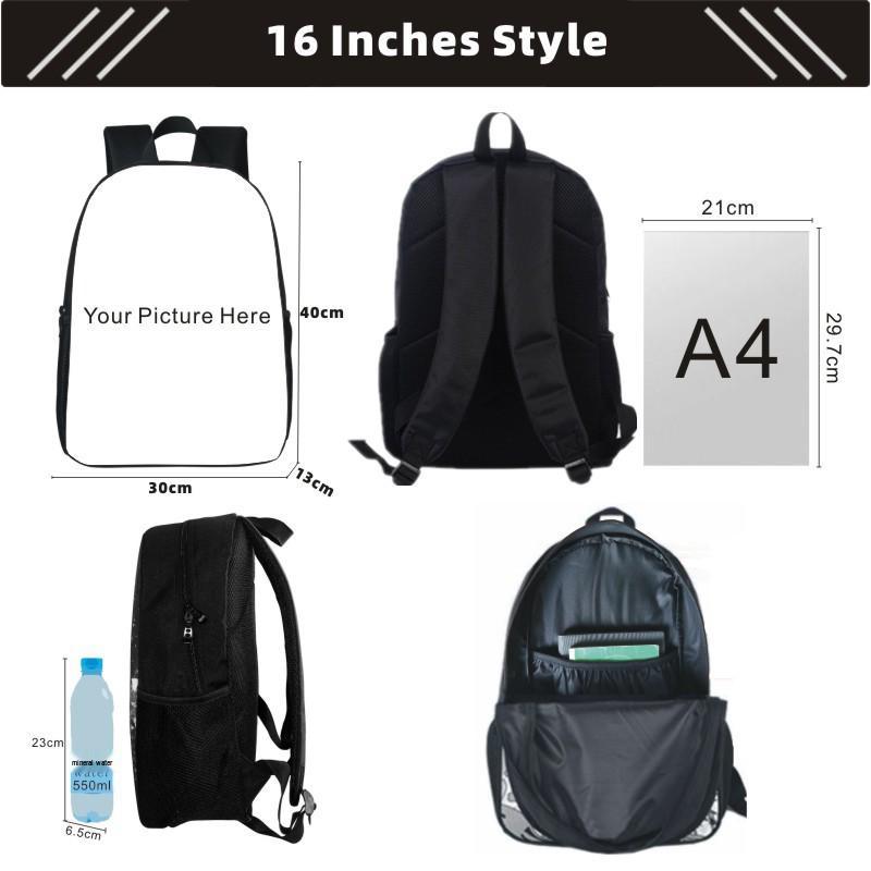 Custom Design Digital Printing Elementary School Backpack for Boys and Girls