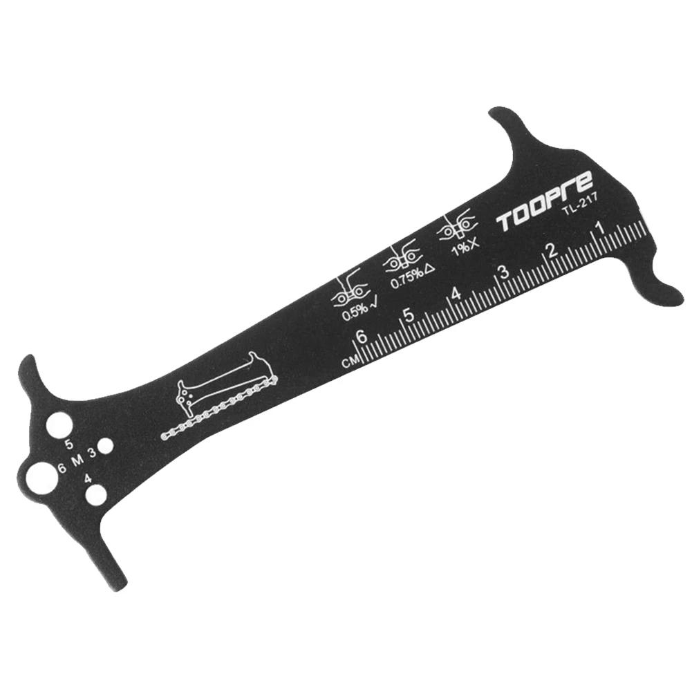 Gauge Measurement Repair Tool Ruler Bicycle Chain Wear Indicator Ruler Repair Tool Mountain Road Chains Gauge Measurement Ruler