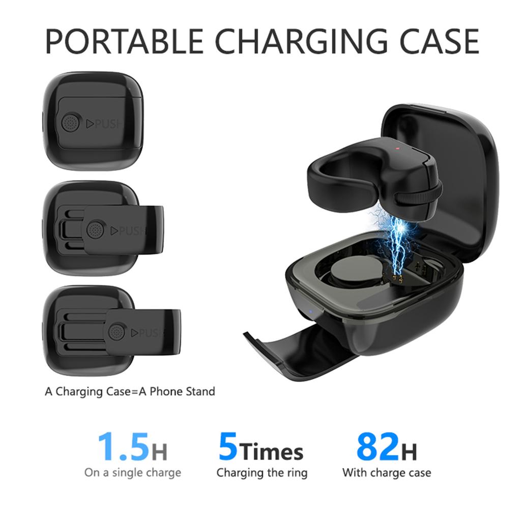 BT Scrolling Ring with A Touchpad Remote Control Page Turner Selfie Page Turning Roller Fingertip Controller for iPhone Android