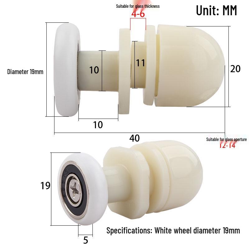 

Винтажный набор роликов для душевой двери в форме арки - Фурнитура для стеклянной направляющей