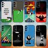 B-Billiards Snooker Handyhülle Für Samsung S26,25,24,23,22,21,20,30,Ultra,Plus,Fe,Lite Schwarzes Gehäuse
