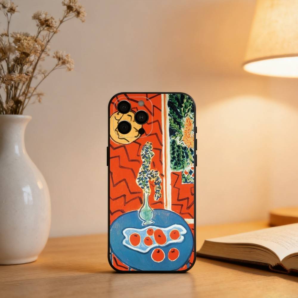 H-Henri M-Matisse Art PaI Phone Case For iPhone 17,16,15,14,13,12,11 Plus,Pro Max,XS,Soft Silicone Black Cover