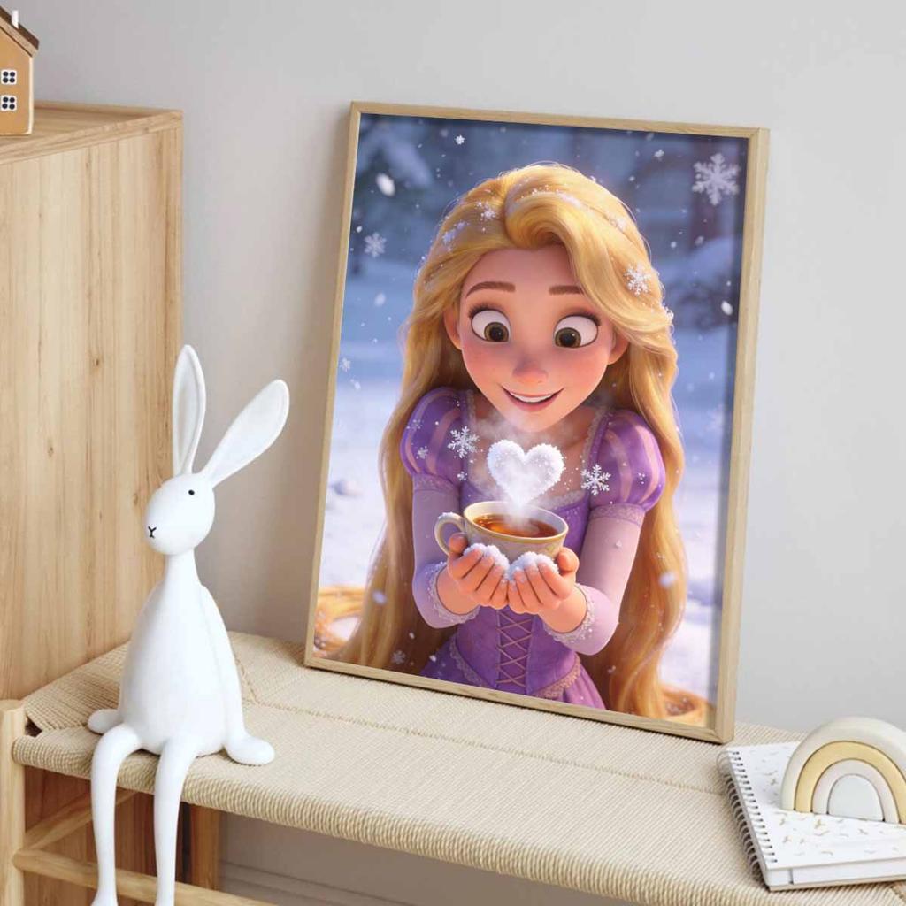 Disney Diamond Art Painting Kit Rapunzel 5D Diamond Painting Dot Art Home Wall DecorCraftsmanship
