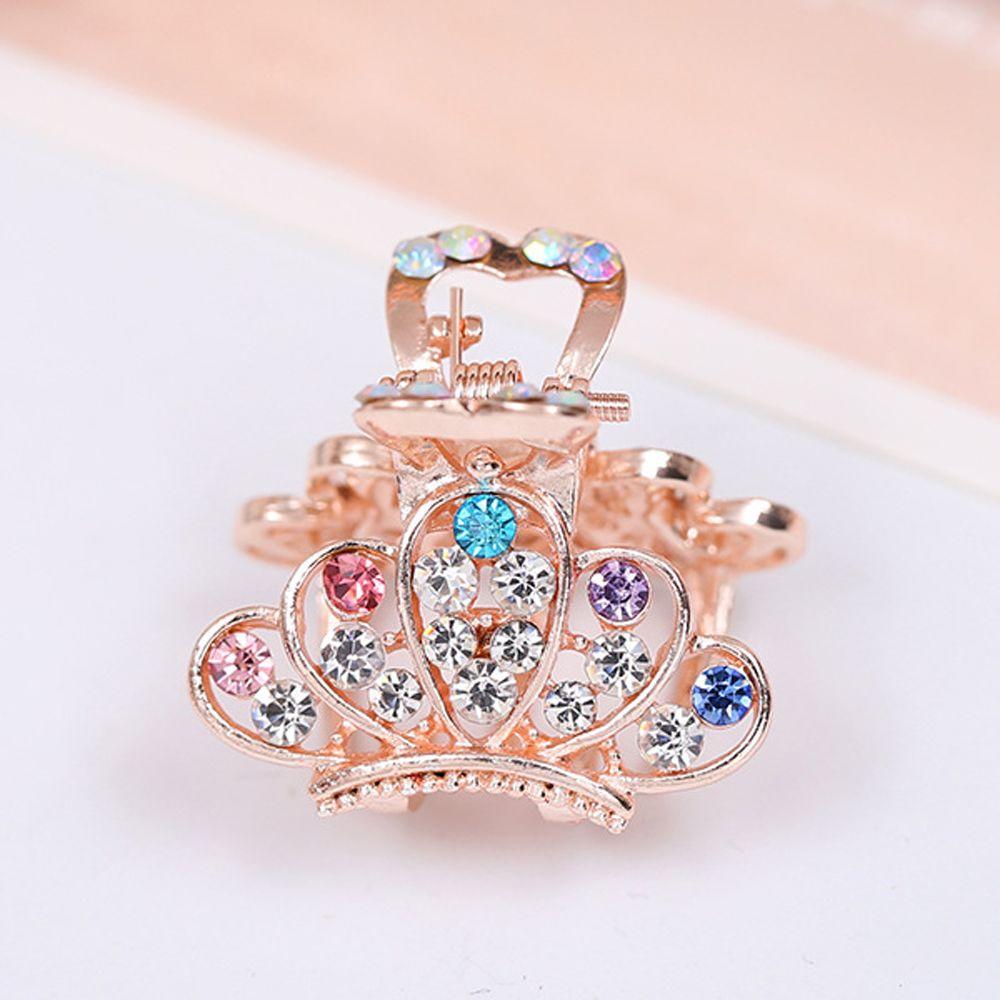 Strass Griffe Prom Wholesale Clips Cristal Demi-cercle Barrette épingle à cheveux Strass Griffe Prom Wholesale Clips Cristal Demi-cercle Barrette épingle à cheveux