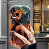 Phone Case: 2D Flat Design, Suitable for iPhone 18, 17, 16, 15, 14, 13, 12 Pro Protection, Phone Decoration, Pumpkin Head Girl, Halloween and Christma