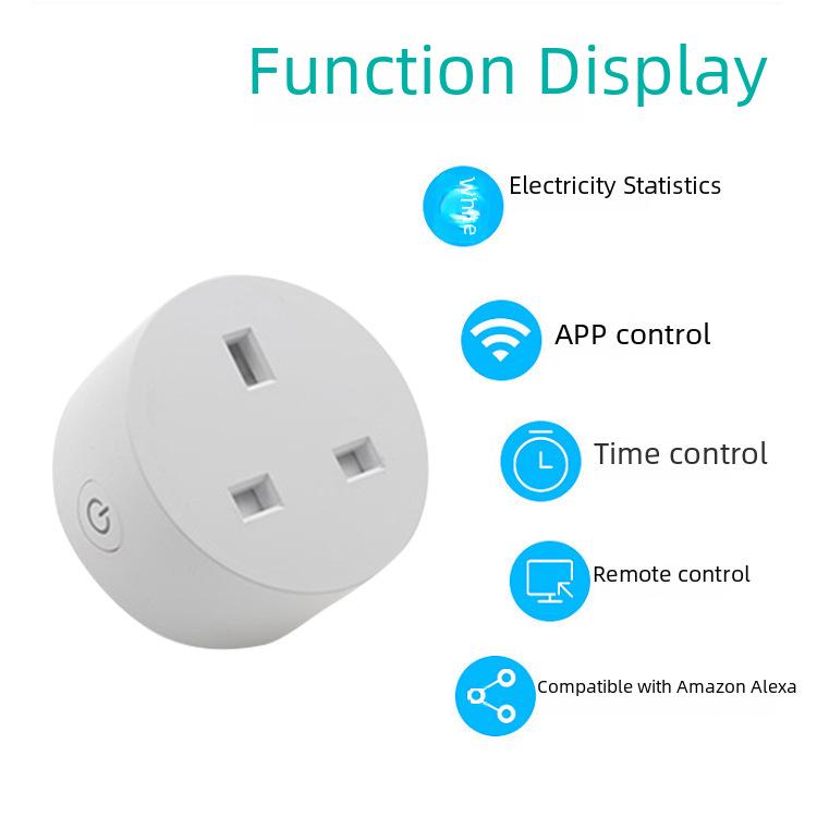 Tuya Smart Socket: Dual-Control 16A Plug with American, European, and Brazilian Compatibility