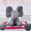 Elephant Hide And Seek Singing Plush Toy With Pp Cotton Filling For Kids Playtime