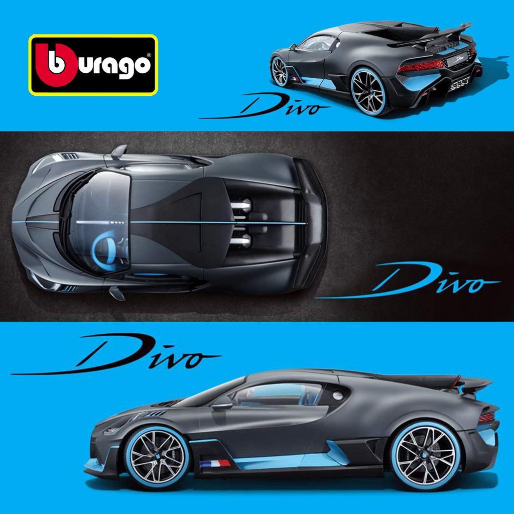 Bburago Bugatti Chiron Divo Diecast Model 1/18