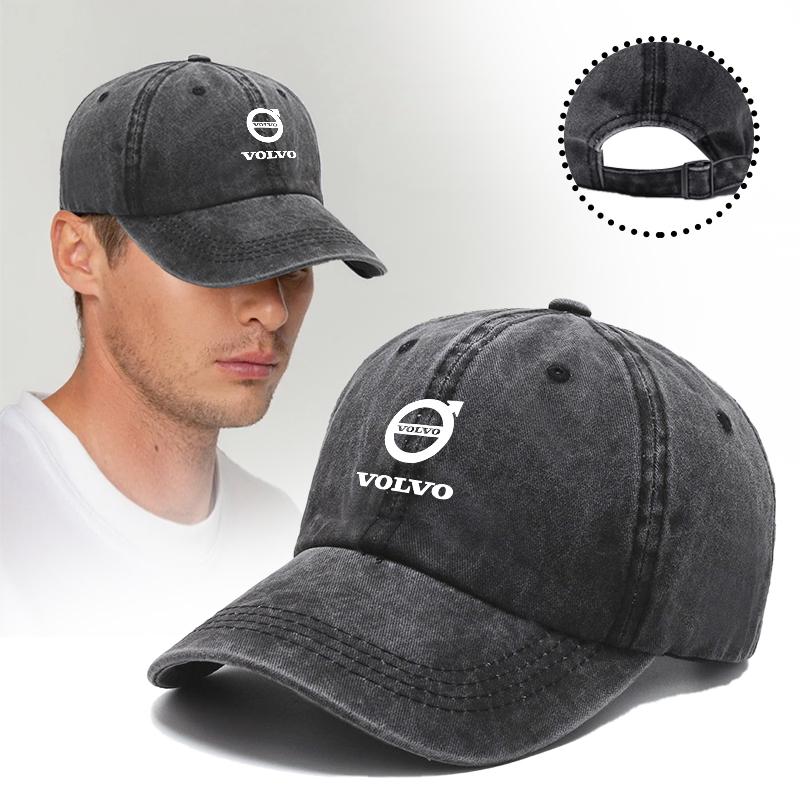 For Volvo Emblem Motorcycle Prints Car Logo Fashion Outdoor Summer Sport Hat Baseball Cap Spring Autumn Adjustable Sunscreen Hat