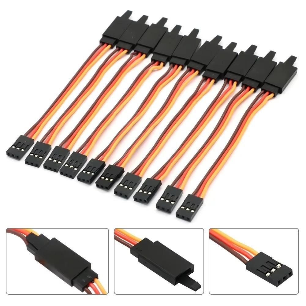 5Pcs Male to Female Servo Extension Cable Anti-interference Receiver Connection Cable RC Plane