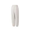 Anta Lifestyle Series Solid Color Cuffed Mid-Waist Loose Versatile Knitted Sports Pants Women Bottoms 162538304-2