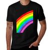 Regenbogen T-Shirt Retro Style Print Lässiges Oberteil