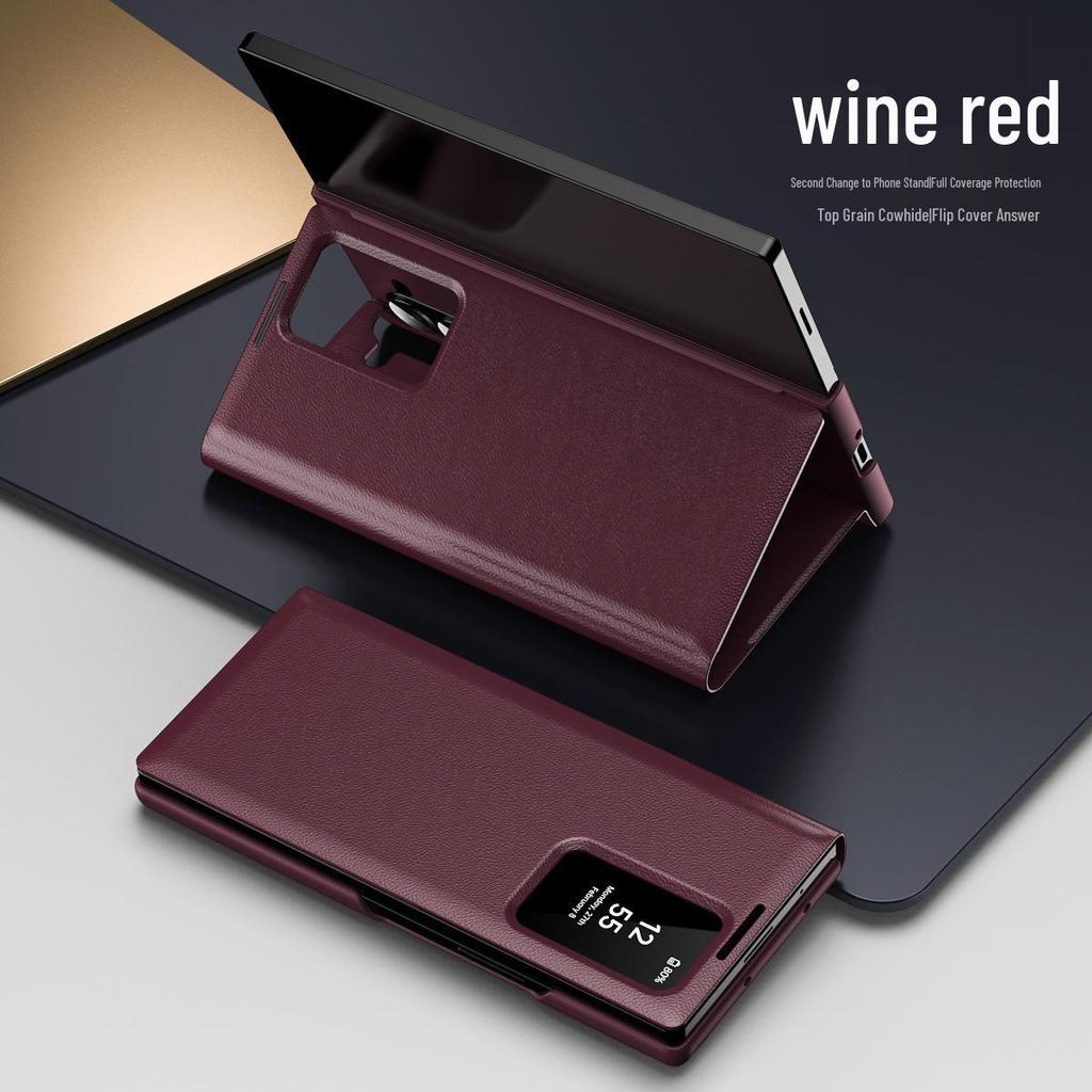 Samsung Z Fold7/6 Flip-Free Smart Sleep Leather Case