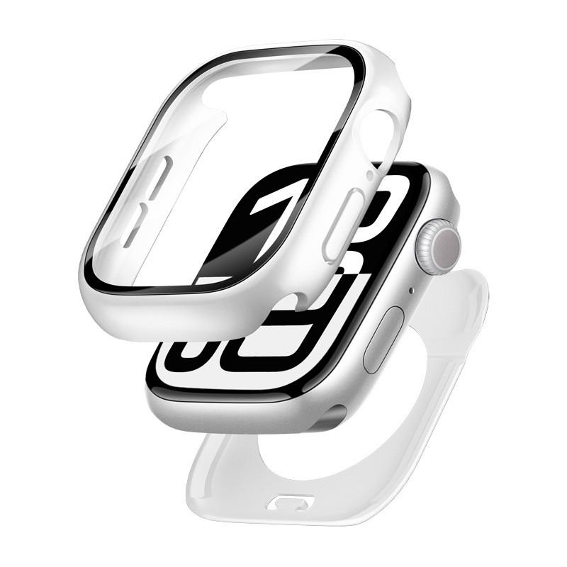 360 Full Waterproof Case Tempered Glass Cover for Apple Watch 49mm 46mm 45mm 44mm IWatch Series 10 9 8 7 4 5 6 Se 41mm 40mm 42mm