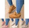 Winter Thick Soled Warm Plush Snow Shoes Women's Round Head Slipper