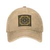 Decorative Golden Medallion Baroque Denim Fabric Cap Casual Baseball Caps Adjustable Hat Summer Unisex Baseball Hats