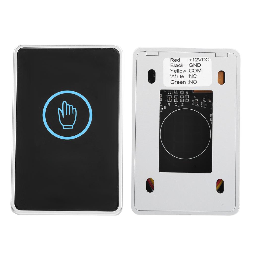 Door Exit Button LED Infrared Access Control Backlit Switch ABS Plastic NonTouch Type DC 12V