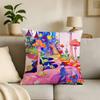 Fantasy Dream Illustration Print Throw Pillow Cover Square Cushion Case for Living Room Bedroom Decor