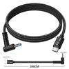 Type-C to DC 100W Fast Charging Cable for HP, Lenovo, Dell Laptops - 2 Meters