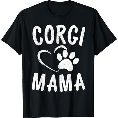 Lustiges Walisischer Corgi Mama Geschenk Tierliebhaber Bekleidung Hunde Mama T-Shirt