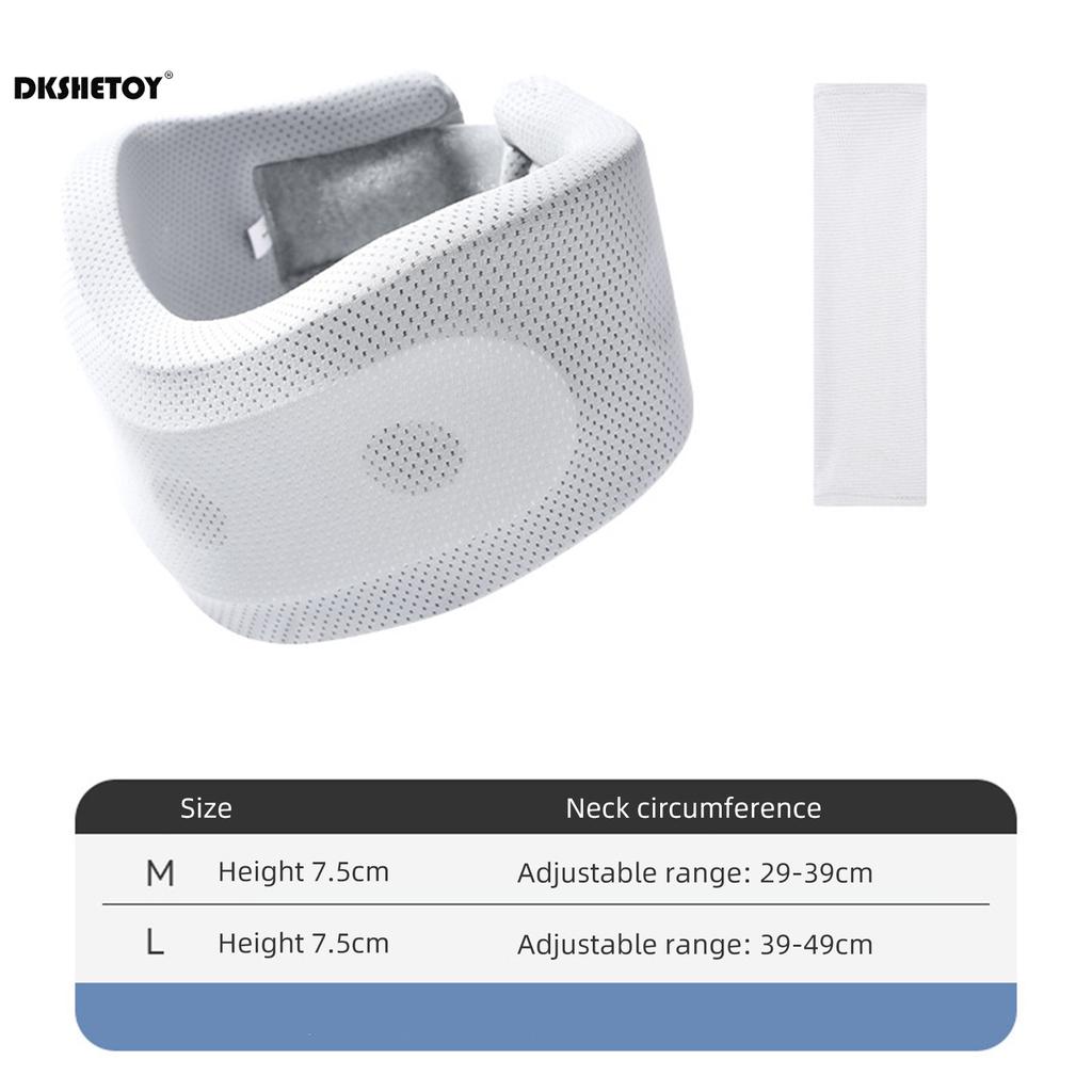 Soft Foam Neck Brace Support Adjustable Braces with Replacement Cover for Home School Office Travel