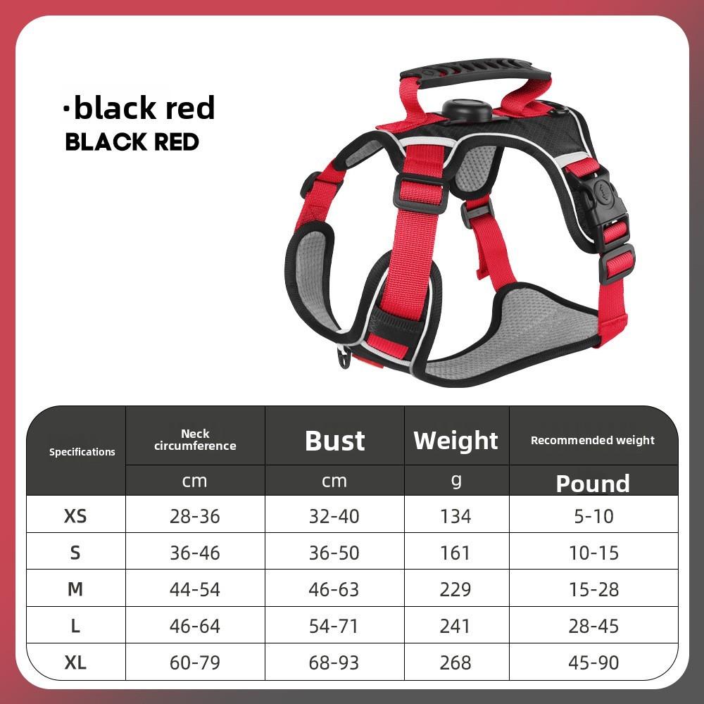 Pet Nylon Reflective Harness With Leash For Small Dogs And Puppies