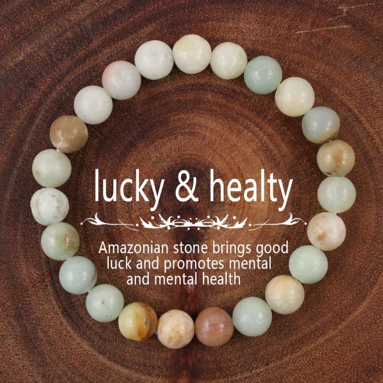 Regali Festivi Bracciale con Perle di Apatite Blu Pietra Naturale Gioielli alla Moda Rilassanti Per Uomo e Donna Accessorio Semplice Versatile per l'Uso Quotidiano