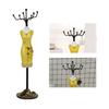 Metal Jewelry Display, Necklace Showing Rack Ear  Hanging Holder Bracelet Shelf;Gold: