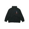 adidas Originals Trefoil Metallic Logo Stand Collar Zip Jacket Men Jackets Black FS7323