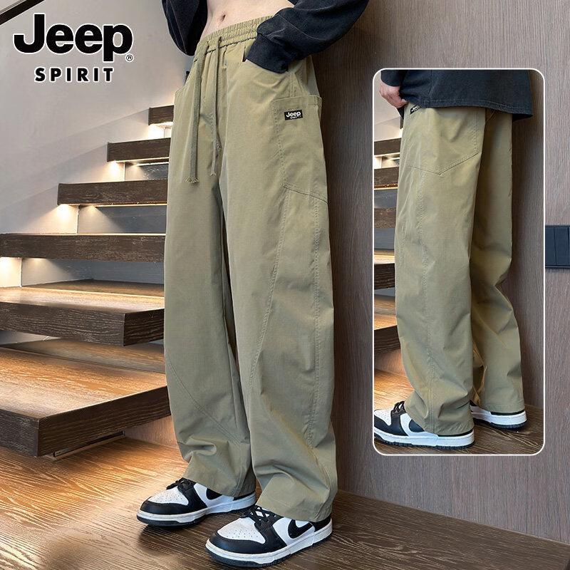 JEEP SPIRIT Men s Loose Straight Casual Cargo Pants M